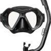 ReefTourer Snorkelmasker Duikbril Snorkelset RC-0107- Zwart/zwart -Watersporten Winkel 1009x1200