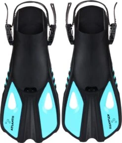 Atlantis Snapper - Zwemvliezen - Kinderen - Zwart/Turquoise - 34-38