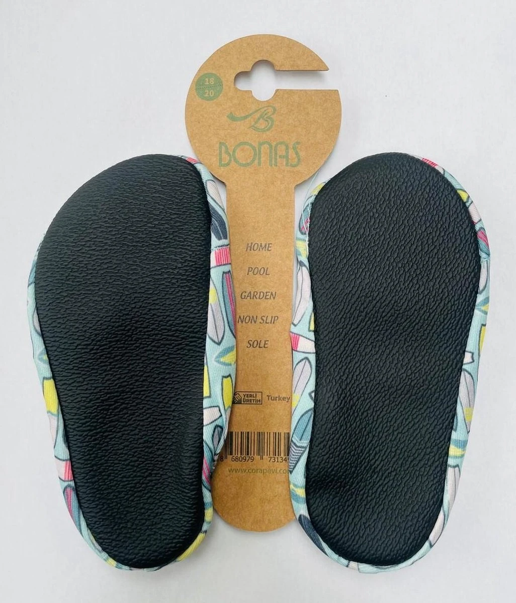 Mood Club & Bonas Antislip Zool Waterschoen | Zwemschoenen | Zwemslof | Gymschoen Voor Kinderen Maat 21-23 Surf 4 Mood Club & Bonas Antislip Zool Waterschoen | Zwemschoenen | Zwemslof | Gymschoen Voor Kinderen Maat 21-23 Surf - Afbeelding 2