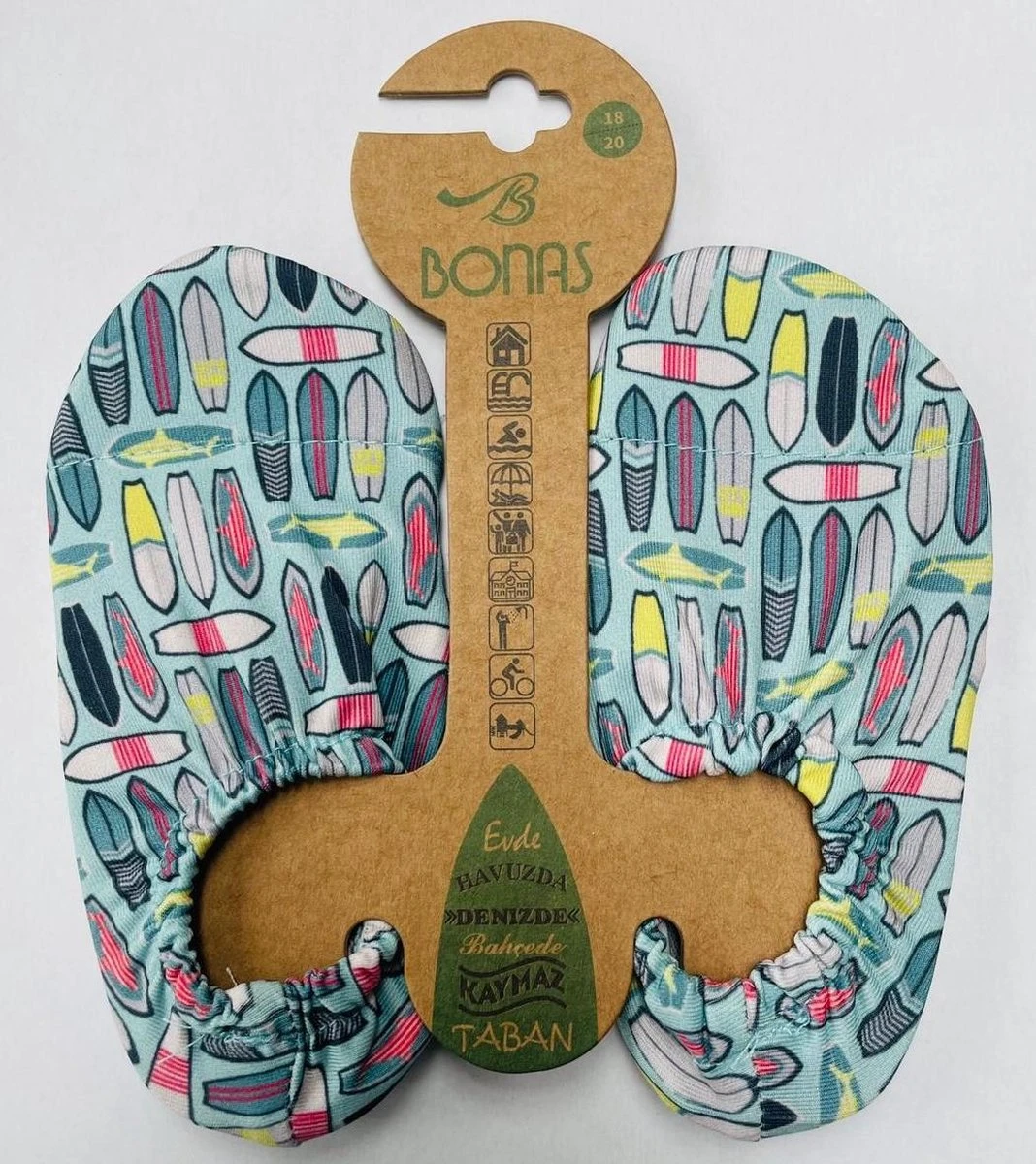 Mood Club & Bonas Antislip Zool Waterschoen | Zwemschoenen | Zwemslof | Gymschoen Voor Kinderen Maat 21-23 Surf 3 Mood Club & Bonas Antislip Zool Waterschoen | Zwemschoenen | Zwemslof | Gymschoen Voor Kinderen Maat 21-23 Surf