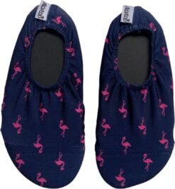 Slipstop Ella - Donker Blauw Met Roze Flamingo's -Watersporten Winkel 1111x1200