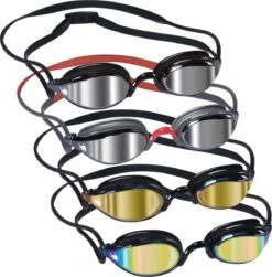BTTLNS Zwembril | Zwembril Met Spiegelend Glas | Zwembril Spiegel Lenzen Unisex | Shrykos 1.0 | Zwart-zilver -Watersporten Winkel 1183x1200