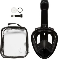 Atlantis Full Face Mask 2.0 - Snorkelmasker - Volwassenen - Zwart - L/XL -Watersporten Winkel 1188x1200 2
