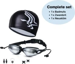 Cynergie - Zwem Accessoires - 6 Delig - Badmuts - Zwembril - Neusklem Zwemmen - Neusknijper - Duikbril - Met Opbergdoosje - Zwembrillen Volwassenen En Kinderen -Watersporten Winkel 1200x1035 7