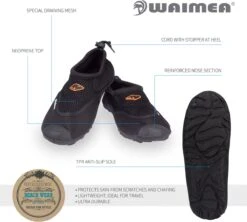 Waimea Aquaschoenen - Wave Rider - Zwart - 39 20 Waimea Aquaschoenen - Wave Rider - Zwart - 39 -Watersporten Winkel 1200x1080 10