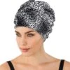 Fashy Luxe Badmuts Met Luipaardprint Zwart/wit Voor Dames - Luipaard Dierenprint - Zwemmutsen/Badmutsen -Watersporten Winkel 1200x1113 2