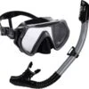 Atlantis Borneo Combo - Snorkelset - Volwassenen - Zwart/Grijs