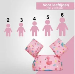 VoordeelShop Zwemvest Kinderen - Puddle Jumper Deluxe - Flamingo - 14 Tot 25kg - 2 Tot 6 Jaar - Zwemband - Reddingsvest - Zwemvest Kind -Watersporten Winkel 1200x1187