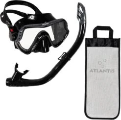 Atlantis Samana Pro Combo - Snorkelset - Volwassenen - Zwart/Grijs -Watersporten Winkel 1200x1188