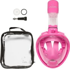 Atlantis Full Face Mask 2.0 - Snorkelmasker - Kinderen - Roze - XS -Watersporten Winkel 1200x1189
