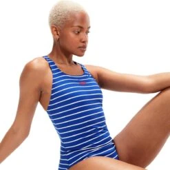 Speedo ECO Endurance+ Printed Medalist Dames - Blauw / Wit - Maat 38 -Watersporten Winkel 1200x1198 5