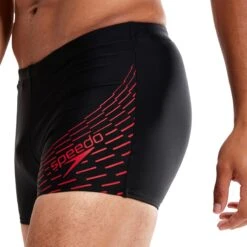 Speedo Medley Logo Aquashort Heren - Zwart / Rood - Maat 5 -Watersporten Winkel 1200x1200 253