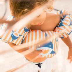 Swim Essentials - Puddle Jumper Zwemvest - Oranje/Blauw Haaien - 2-6 Jaar - 15-30 Kg -Watersporten Winkel 1200x1200 457