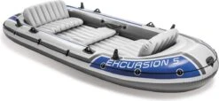 Intex Excursion Opblaasboot - 5 Personen - Grijs -Watersporten Winkel 1200x554