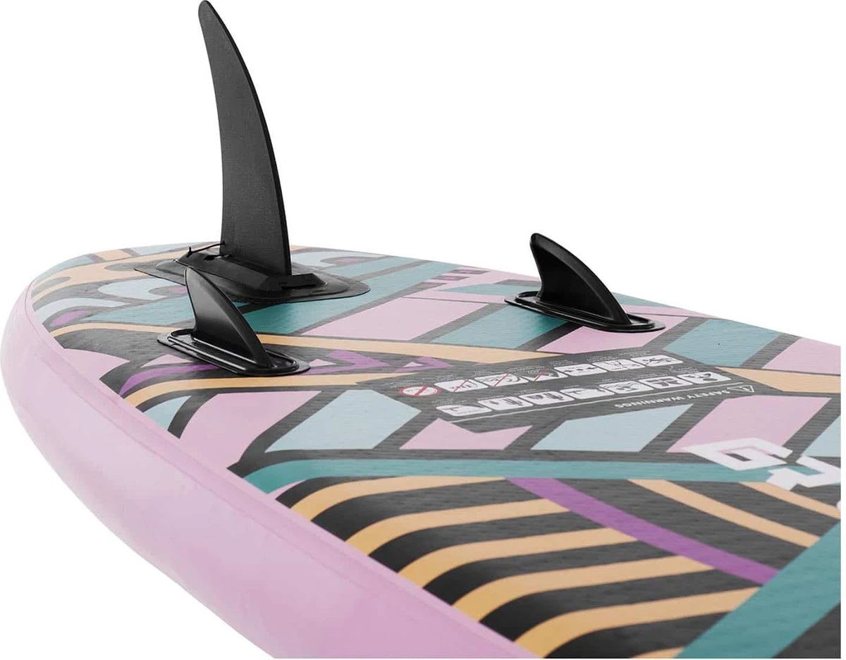 Gymrex SUP Paddleboard - 110 Kg - Opblaasbaar - Roze 6 Gymrex SUP Paddleboard - 110 Kg - Opblaasbaar - Roze - Afbeelding 4
