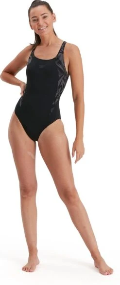 Speedo Hyper Boom Splice Muscleback Dames - Zwart / Grijs - Maat 38 -Watersporten Winkel 508x1200 1