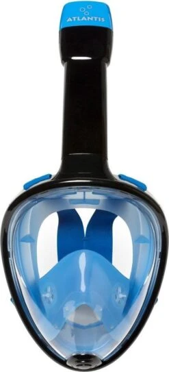 Atlantis Full Face Mask - Snorkelmasker - Volwassenen - Zwart/Blauw - L/XL -Watersporten Winkel 546x1200