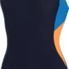 Speedo Colourblock Splice Muscleback Dames - Marine / Blauw - Maat 42 -Watersporten Winkel 554x1200 2