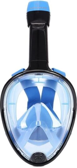 Atlantis Full Face Mask - Snorkelmasker - Volwassenen - Zwart/Blauw - L/XL -Watersporten Winkel 554x1200