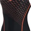 Speedo Medley Logo 1 Piece Dames - Zwart / Rood - Maat 44 -Watersporten Winkel 565x1200 2