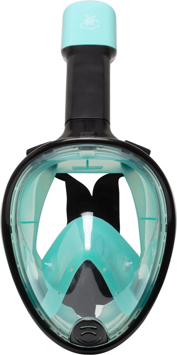 Sea Turtle Full Face Mask - Snorkelmasker - Volwassenen - Zwart/Turquoise - S/M 8 Sea Turtle Full Face Mask - Snorkelmasker - Volwassenen - Zwart/Turquoise - S/M - Afbeelding 6