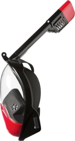 Atlantis Full Face Mask 2.0 - Snorkelmasker - Volwassenen - Zwart/Rood - L/XL -Watersporten Winkel 643x1200 1
