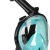 Atlantis Full Face Mask - Snorkelmasker - Volwassenen - Zwart/Turquoise - L/XL -Watersporten Winkel 722x1200