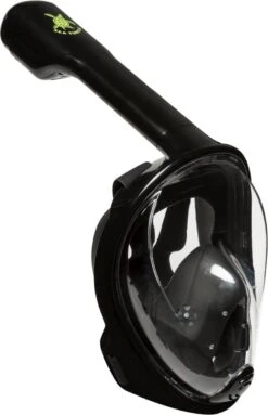 Sea Turtle Full Face Mask - Snorkelmasker - Volwassenen - Zwart - S/M