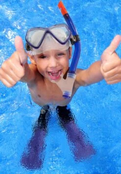 Duikmasker Met Snorkel En Flippers - Kind Maat 32-36 Blauw - Snorkelset Kinderen - Snorkelmasker - Duikbril -Watersporten Winkel 835x1200