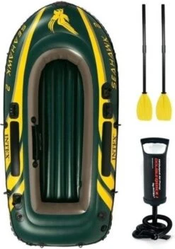 Intex Seahawk Opblaasboot - 2 Personen - Groen -Watersporten Winkel 843x1200