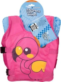 Waimea Zwemvest Dier - 3-6 Jaar - 18-30 Kg - Roze/Oranje/Zwart -Watersporten Winkel 897x1200