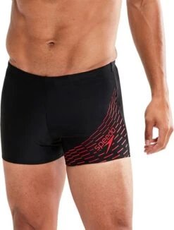 Speedo Medley Logo Aquashort Heren - Zwart / Rood - Maat 5 -Watersporten Winkel 910x1200 1