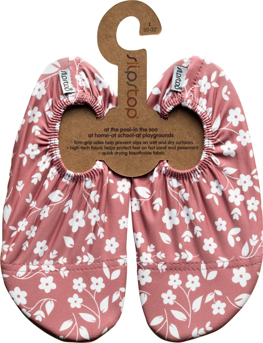 Slipstop Stone Flower - Roest Bruin Met Witte Bloemen 3 Slipstop Stone Flower - Roest Bruin Met Witte Bloemen