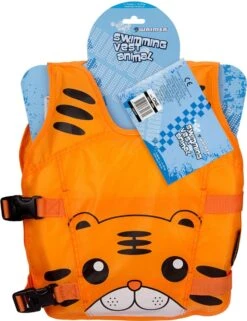 Waimea Zwemvest Dier - 1-3 Jaar - 11-18 Kg - Oranje/Zwart/Wit -Watersporten Winkel 922x1200