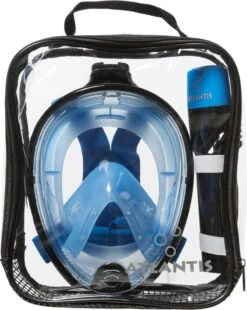 Atlantis Full Face Mask - Snorkelmasker - Volwassenen - Zwart/Blauw - L/XL -Watersporten Winkel 955x1200
