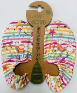 Bonas Antislip Zool Waterschoen | Zwemschoenen | Zwemslof | Gymschoen Voor Kinderen Maat 30-32 Regenboog